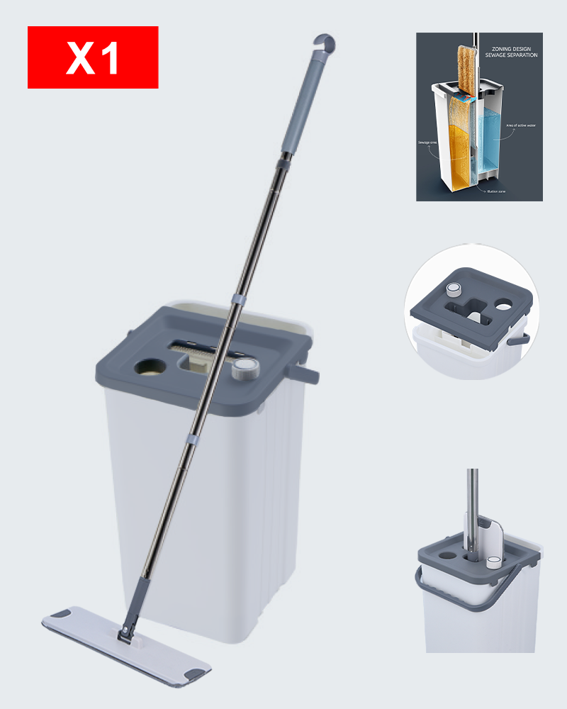 Set di secchi per mocio per la separazione dell'acqua pulita e sporca