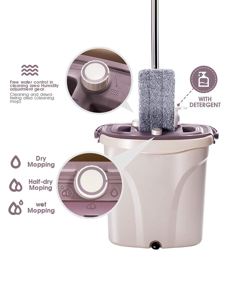 Set di secchi per mop con separazione dell'acqua sporca Mopx Dual Zone Dual Control